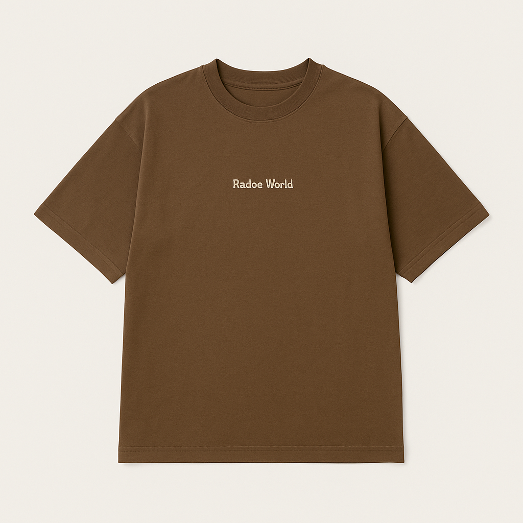 T-shirt Radoe World – Earth Marron