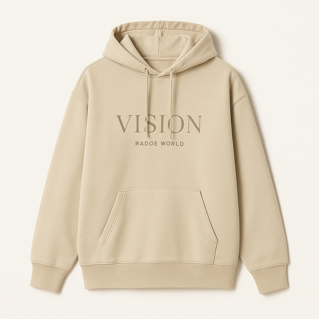 Hoodie Radoe World – Vision Beige