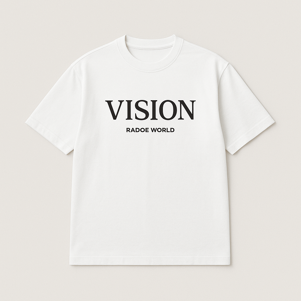 T-shirt Radoe World – Vision Blanc