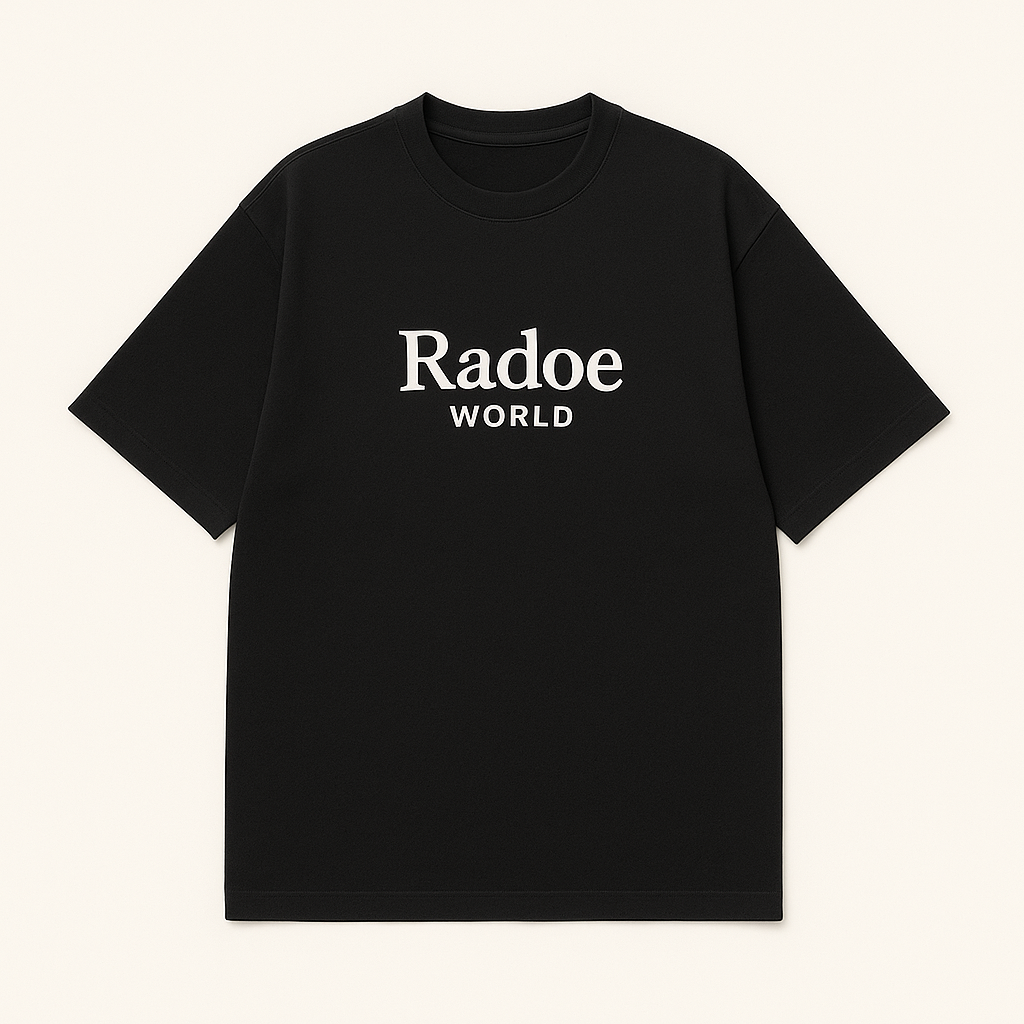 T-shirt Radoe World – Logo Central Noir